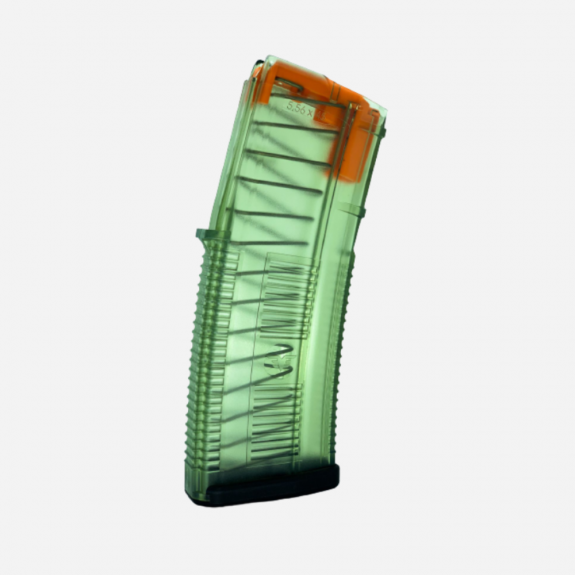 Carregador Fireeagle Polímero 5.56x45 30 Munições Verde  Oliva Transparente